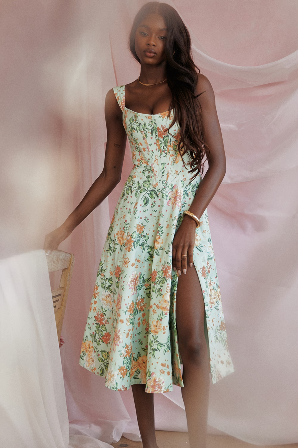 Lilia Corset | Midi Dress