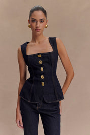 Cambria | Structured Denim Set
