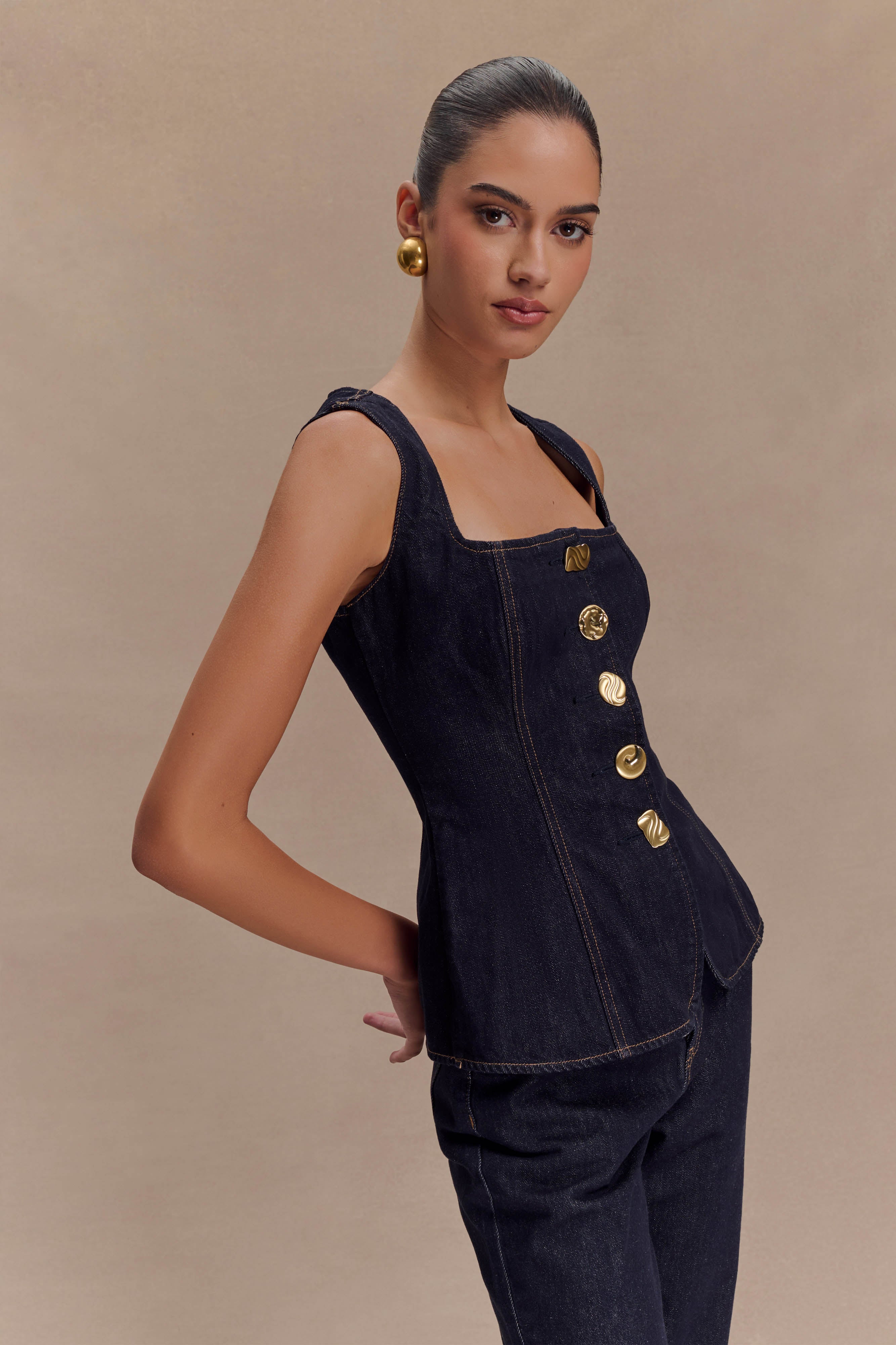 Cambria | Structured Denim Set