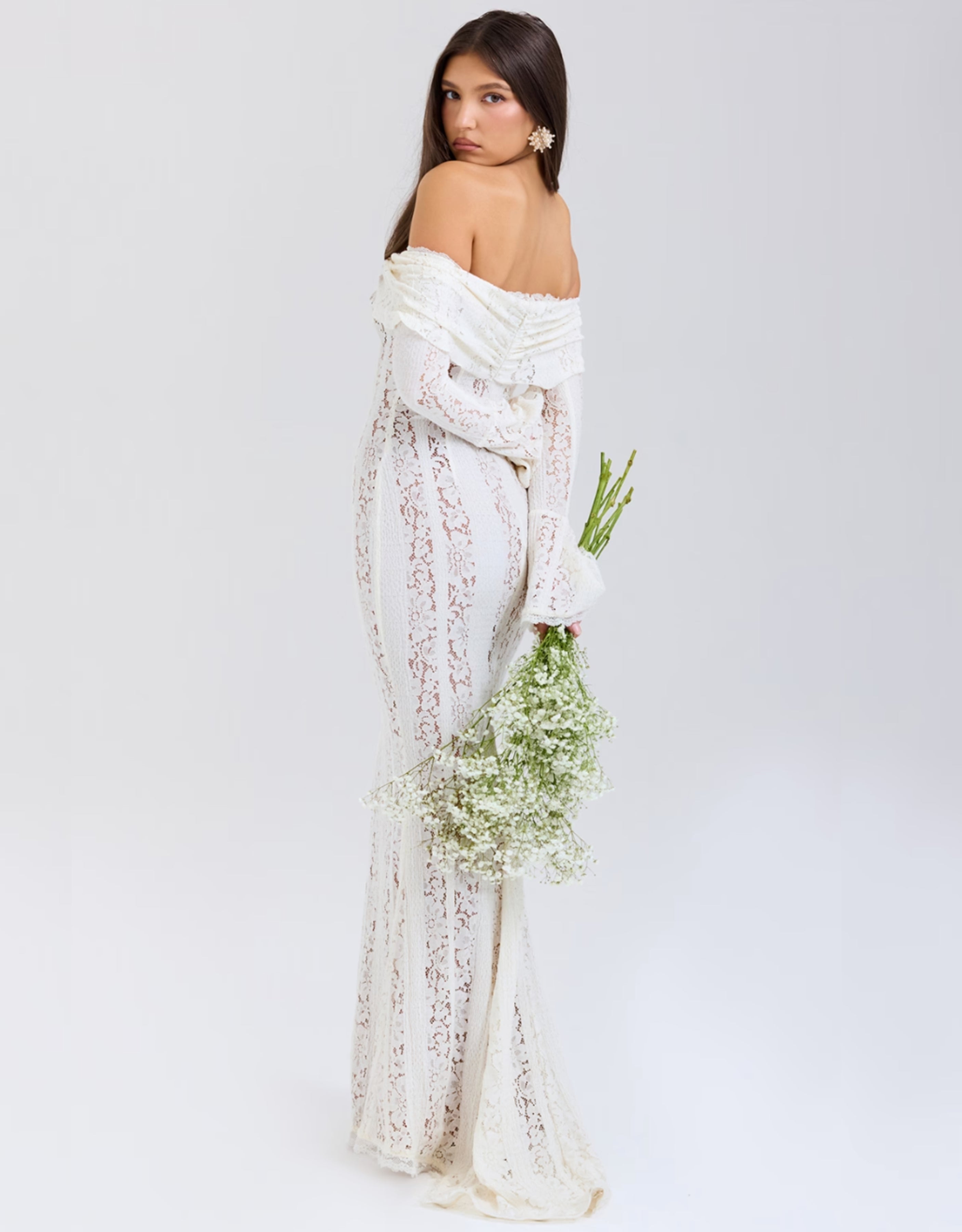 Arwen Lace | Off-Shoulder Maxi Dress