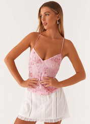 Sequin Cami | Fuchsia Top