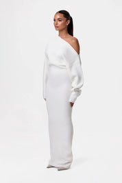 Serena Knit | Off-Shoulder Maxi Dress