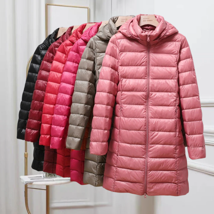 Ivy | Ultra-Light Down Jacket With Detachable Hood