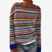Manón™ Pull Rayé Multicolore