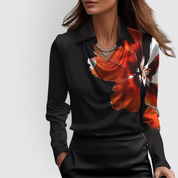 Ava | Glossy Blouse