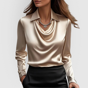 Ava | Glossy Blouse