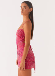 Sequin Cami | Magenta Mini Dress