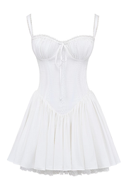 Corsivana | Lace-Up Mini Dress