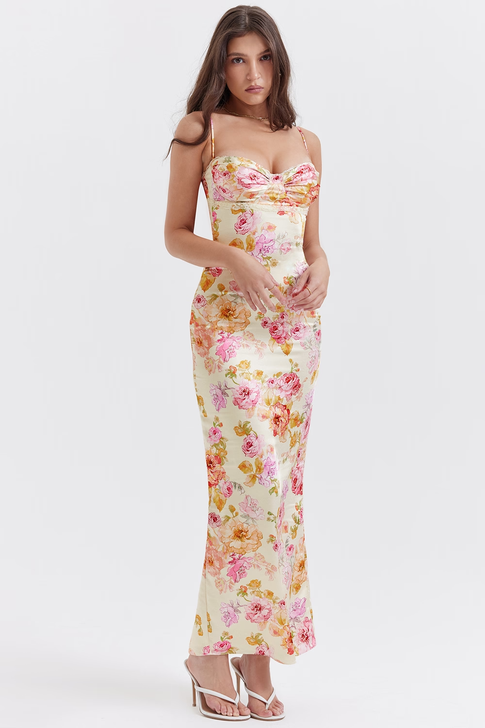 Violana | Satin Midi Dress
