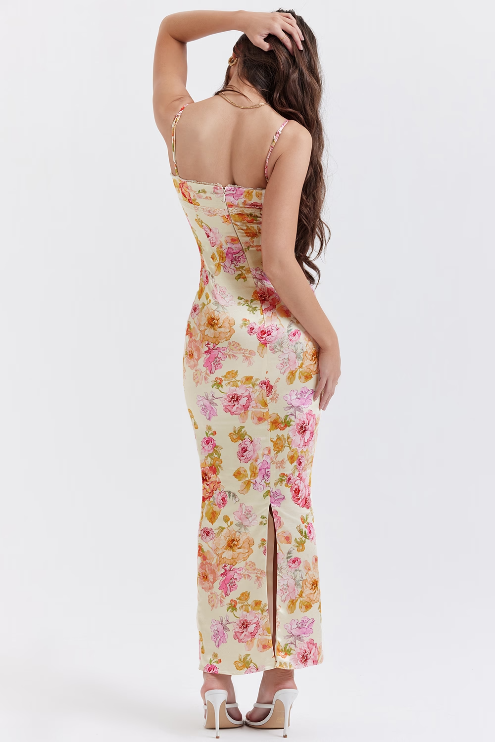 Violana | Satin Midi Dress
