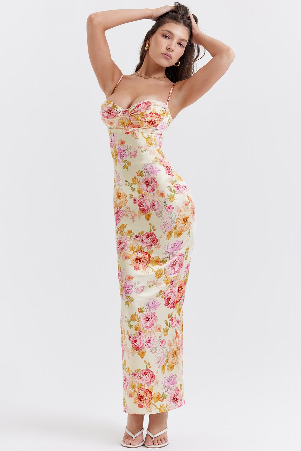 Violana | Satin Midi Dress